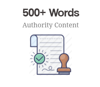 500+ Words Authority Content